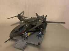 Halo Mega Bloks UNSC Falcon con plataforma de aterrizaje #96940 con figuras. Completo retirado, usado segunda mano  Embacar hacia Argentina