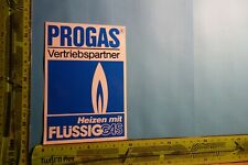 Alter Aufkleber Land- Forstwirtschaft Handwerk PROGAS Flüssiggas Heizung comprar usado  Enviando para Brazil