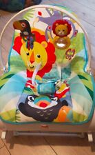 Fisher Price rainforest rocker- infant to toddler-baby seat & rocking + battery for sale  Shipping to South Africa