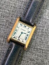 Reloj De Colección Cartier Estilo Tanque 21 mm Viento Manual para Piezas, LEER, No Funciona segunda mano  Embacar hacia Argentina