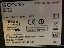 Sony kdl 65w855c gebraucht kaufen  Herrieden