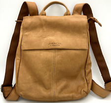 American Leather Co Liberty Backpack Brown Tan Leather Buttery Soft School Bag for sale  Shipping to South Africa