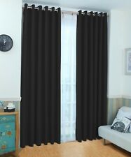 Used, Thermal Blackout Ready Made Eyelet Curtain / Black / 90"x90" / ONE PANEL for sale  Shipping to South Africa