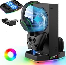 Usado, Soporte de refrigeración y estación de carga para Xbox Serie S con tira de luz RGB doble 🙂 segunda mano  Embacar hacia Argentina