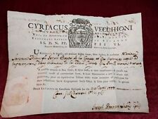 Antico documento certificato usato  Siena