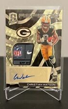 2022 Spectra Football Christian Watson Gold Vinyl RPA 1/1 SSP NFL Shield for sale  Shipping to South Africa