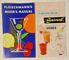 Vodka Smirnoff + Manual mezclador de Fleischmann década de 1930 recetas de barman Art Deco segunda mano  Embacar hacia Argentina