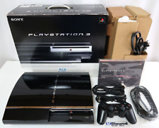 Console Sony PlayStation 3 PS3 CECHA00 60GB primeiro modelo preto muito bom F/S, usado comprar usado  Enviando para Brazil