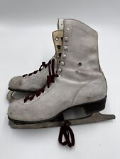 Patines de figura blancos vintage sin talla decoración solo usados necesidades fijas segunda mano  Embacar hacia Argentina