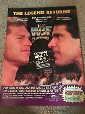 1992 WBF CHAMPIONSHIP Poster Print Ad BODYBUILDING GARY STRYDOM LOU FERRIGNO for sale  Shipping to South Africa