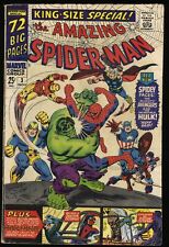 Amazing Spider-Man Annual #3 Muito Bom+ 4.5 Capitão América Hulk! Marvel 1966, usado comprar usado  Enviando para Brazil