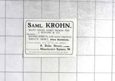 1904 samuel krohn for sale  BISHOP AUCKLAND