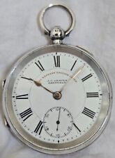 Relógio de bolso inglês. Silver Gents *(ORDEM DE FUNCIONAMENTO COMPLETA)* *1901* Sheffield.  comprar usado  Enviando para Brazil