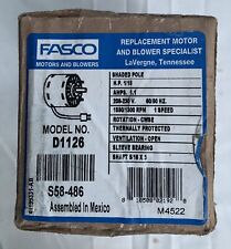 FASCO D1126 Refrigeration Fan Motor 71635755 1/15HP 1550/1300RPM 208/230V 1.1A for sale  Shipping to South Africa