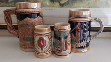 Four decorative stein for sale  NEWMARKET