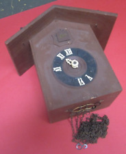 older Shatz 8 Day hunter's cuckoo clock parts - case w/ movement, as found for sale  Shipping to South Africa