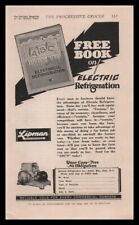 1929 General Refrigeration Beloit Wisconsin ABC livro elétrico oferta anúncio impresso comprar usado  Enviando para Brazil