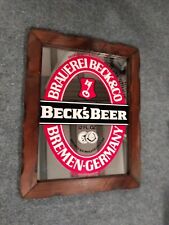 Becks beer mirror for sale  Huntingdon Valley