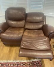 Reclining leather sofa for sale  HIGH WYCOMBE