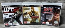 Pacote de jogos PS3 UFC indiscutível 3 2009 2010 com manuais esportes de luta mistos comprar usado  Enviando para Brazil