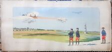Usado, poster stampa antica monoplano aereo 1910 litografia acquerello Marguerit Gamy comprar usado  Enviando para Brazil