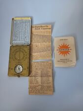 Antiguo Reloj de Sol Ansonia Clock Co. Brújula Reloj de Sol Reloj de Sol Reloj de la Primera Guerra Mundial Borrador Aviso segunda mano  Embacar hacia Argentina