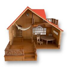 Used, Epoch Sylvanian Families/Calico Critters Lakeside Lodge House Log Cabin for sale  Shipping to South Africa