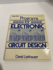 Programas para Design de Circuitos Eletrônicos, Radio Shack, Leithauser, Capa Mole, 1986 comprar usado  Enviando para Brazil