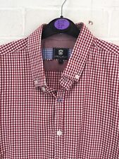 Steel & Jelly Red/White Check Long Sleeve Button-Up Shirt Size Large #CE for sale  Shipping to South Africa