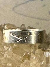 Road Runner ring Bell Trading band Saguaro Cactus Desert size 6 pinky sterling s, used for sale  Shipping to South Africa