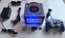 Nintendo GameCube Indigo, PICOBOOT, CARTÃO SD 64GB, SD2SP2, RECAPITULAÇÃO, MOD LED AZUL! comprar usado  Enviando para Brazil