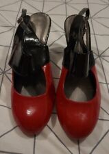 Used, Red And Black Patent Slingbacks - Size 7 - Limited Collection for sale  Shipping to South Africa