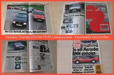 Daihatsu Charade GTti mit 101PS Literaturpaket - 3 komplette Zeitschriften, usado segunda mano  Embacar hacia Argentina