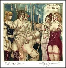 David Bekker Exlibris C4 Erotic Erotik Nude Sex Nudo Woman d33 na sprzedaż  PL
