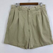 Pantalones cortos para hombre Tommy Bahama crema/bronceado 100 % seda talla 35 segunda mano  Embacar hacia Mexico