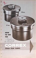 Original 1955 LEITZ Leaflet:  How to Use the Leitz CORREX 35mm Film Tanks for sale  Shipping to South Africa
