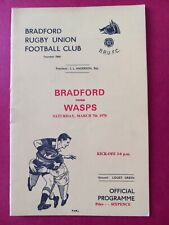 rugby programmes for sale  BINGLEY