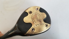 Power Bilt Citation Persimmon Driver 4 In Horseshoe Wood R/H Steel Shaft  42", used for sale  Shipping to South Africa