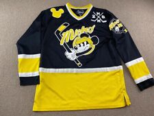 Mickey Mouse Hockey Jersey S Black Yellow Walt Disney World Land Uniform for sale  Gainesville