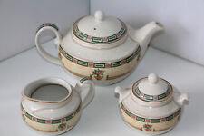 Staffordshire Balustrade Teapot Milk Jug And Sugar Bowl for sale  Shipping to South Africa