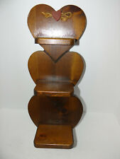 Wooden heart shelf for sale  Shipping to Ireland