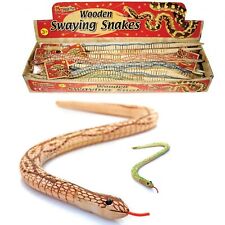 Wooden snake swaying for sale  CORBY