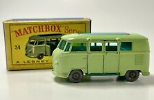 Cámper vintage Lesney MATCHBOX 34B - VOLKSWAGEN - con caja original  segunda mano  Embacar hacia Argentina