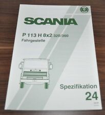 1989 Scania P113 H 8x2 320 360 Especificação 24 Caminhão Folheto Prospekt DE comprar usado  Enviando para Brazil