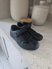 Clarks Boy Black Leather Rock Pass School Shoes UK 13.5 F for sale  Shipping to South Africa