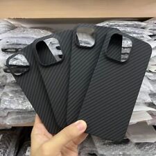 Capa fina de fibra de carbono genuína para iPhone 14 Pro 13 15 Pro Max capa protetora fosca comprar usado  Enviando para Brazil