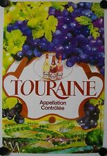 Affiche vin touraine d'occasion  La Courtine