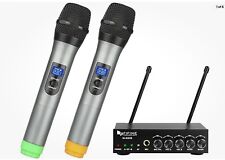 Microfones sem fio FIFINE UHF canal duplo, sistema de karaokê fácil novo em caixa aberta comprar usado  Enviando para Brazil