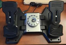 Used, Saitek / Logitech Flight Pro Rudder Pedals with toe brakes - used for sale  Shipping to South Africa