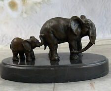 Usado, Hotcast Elefante Africano Animal Selvagem L Escultura Bronze Figurine Estátua Mesa Top comprar usado  Enviando para Brazil